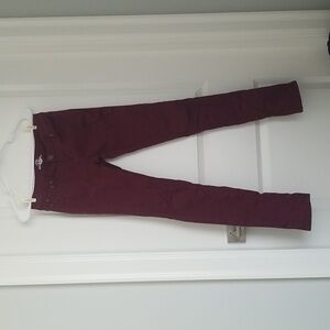 Bluenotes Maroon Low Rise Super Skinny Jeans